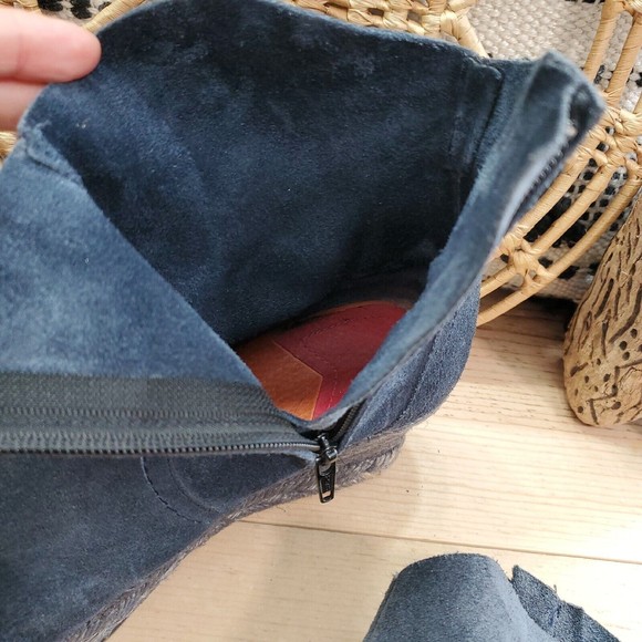 Anthropologie HOLDING HORSES Mamba Boots Booties Espadrille Wedge Suede 8.5/39 - Picture 11 of 13
